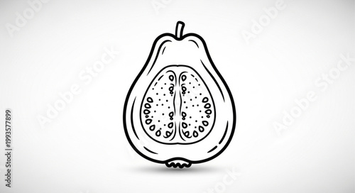 pear on a white background