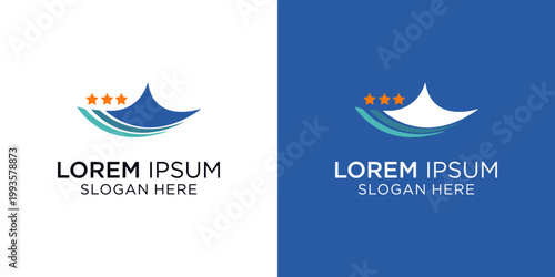 Versatile logo design featuring a stylized sailboat with abstract elements, perfect for businesses seeking a modern and professional brand identity