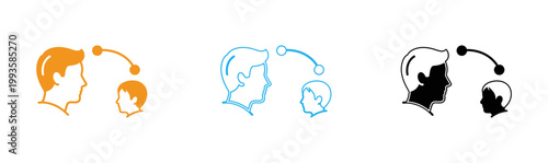 Illustration of human brain connections and reflection in water