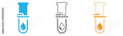 Two chemistry test tubes with liquids a visual representation of science