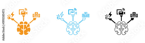 Brain computer interface illustration connecting minds and machines for enhanced capabilities