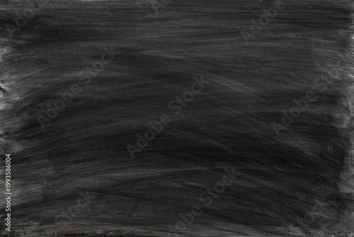 Dark chalkboard texture with dust and scratches. Messy chalk dust and smudges, grunge background with empty space for text.