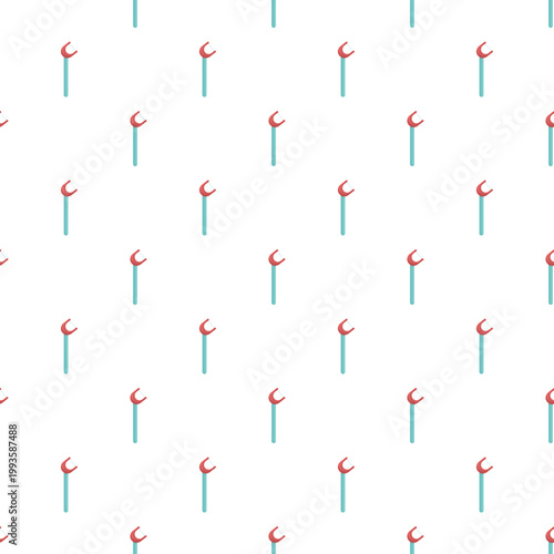 Dental floss picks creating a seamless pattern for oral care and health