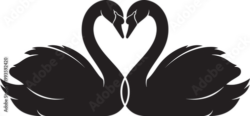 Black silhouette of a bat hanging upside down and a small bat flying isolated on a transparent background vector illustration.