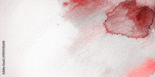 Abstract abstract watercolor painting features a bold splash of rich red hues against a clean, textured backdrop. evoking a sense of artistic creativity and emotion for art, banner, web, ui, branding