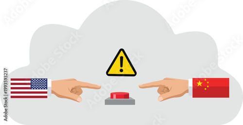USA and China fingers ready to press warning alert button