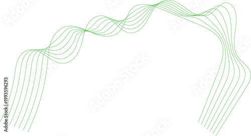 A delicate pink ribbon forms a graceful wave pattern against a clean white background, creating an elegant vector illustration for artistic wallpaper or web design