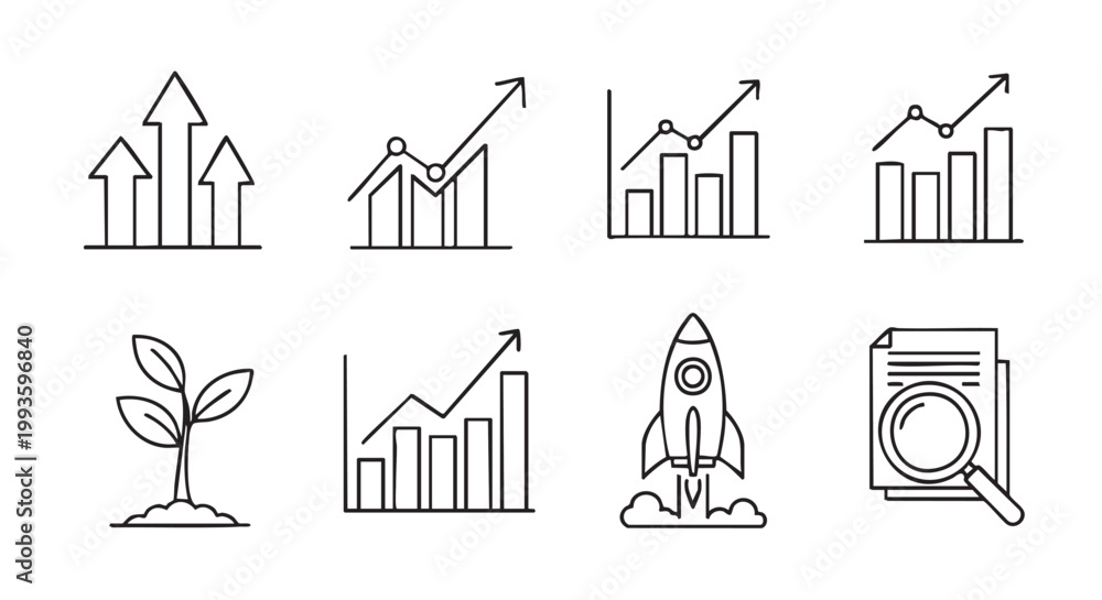 Fototapeta premium A comprehensive set of residential house and apartment building icons featuring black vector illustrations of real estate property symbols with diverse roof, window, and door architectural design elem