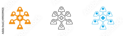 Network structures centralized distributed and hybrid models illustrated