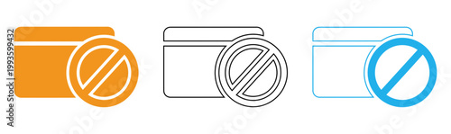 Prohibited icons camera and recording device restrictions