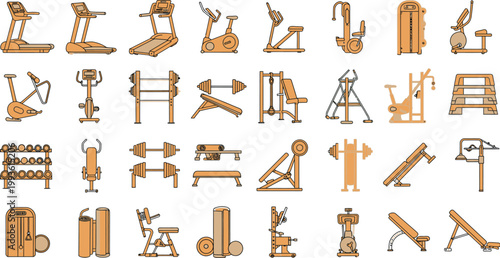 Collection of various wooden and metal workshop tools and equipment for carpentry and construction