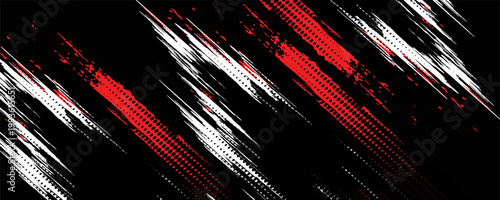 teks grunge hitam putih dan merah. ilustrasi vektor eps10Print