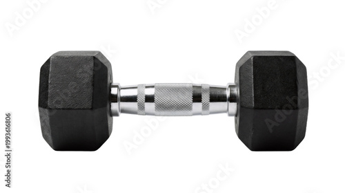 Konstfotografi dumbbell isolated on white background