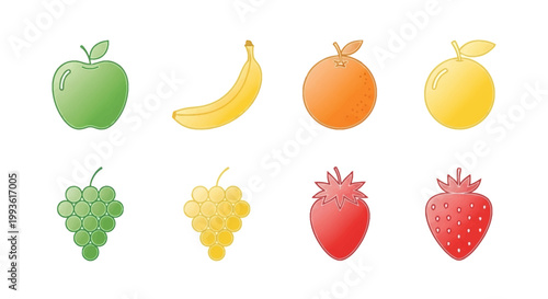 Collection of Fresh Fruits in Vibrant Colors.