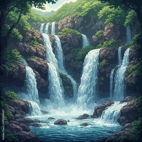 waterfall design very cool