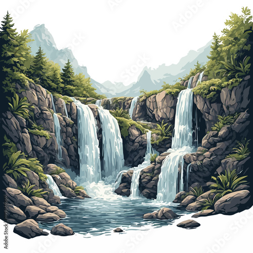 waterfall design very cool