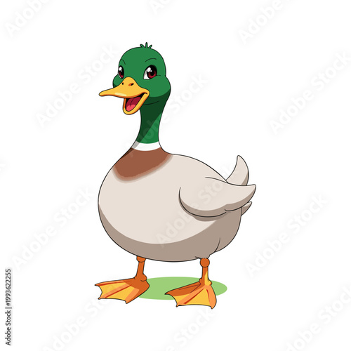 Cute Mallard Clipart 02