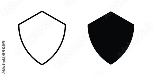 defense icon concept. Thin line symbol. Solid icons