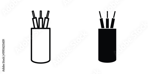 electric wire icon concept. Thin line symbol. Solid icons