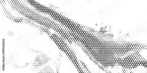 Triangle Vector Abstract Geometric Technology Background. Halftone Triangular Retro 80s Simple Pattern. Minimal Style Dynamic Tech Wallpaper