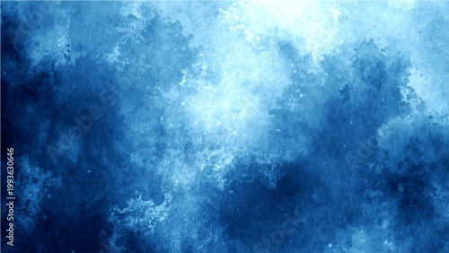 Vector Abstract artistic expression evoking the ethereal allure of celestial bodies or the depths of the ocean. The canvas of layered shades of blue, invites introspection.