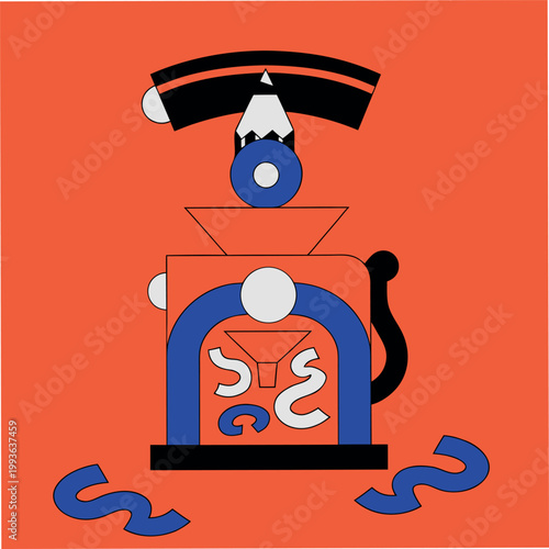 A pencil sharpener with a wooden pencil