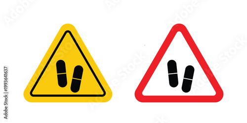 Side effects sign concept. Thin line symbol. Solid icons