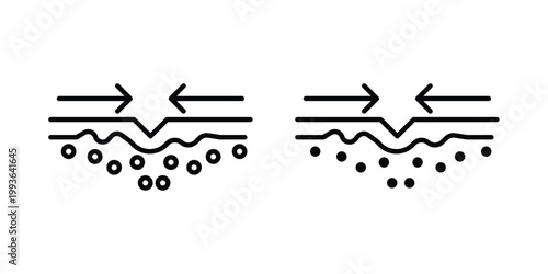 Skin healing icon concept. Thin line symbol. Solid icons