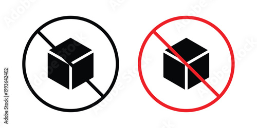 Sugar free icon concept. Thin line symbol. Solid icons