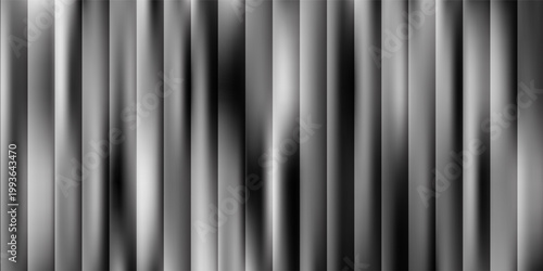 Texture of ribbed background. Silver gradient background of striped lines. Ribbed gray background. Metallic ribbed horizontal background.