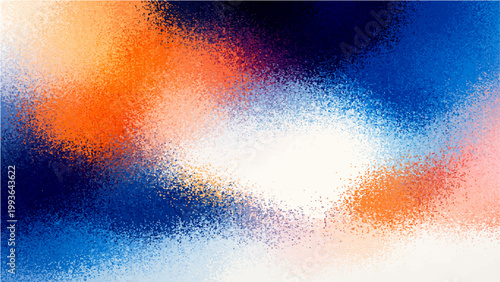 Vector Abstract depiction showcasing a harmonious blend of colors and forms, offering a modern visual language through paint, blending and diffusion, conveying themes of dynamism and creativity.