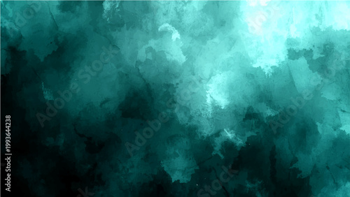 Vector Abstract smoky backdrop in teal color, evoking an ethereal and dreamy mood.