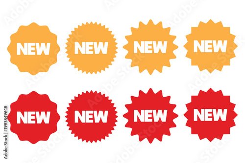 New arrival tag icon collection