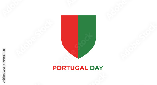 Portugal Day Shield Logo Emblem.