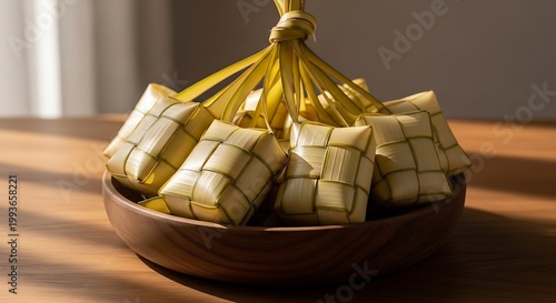 Traditional food wrapped in banana leaves.