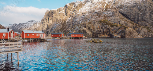 Lofoten islands in winter