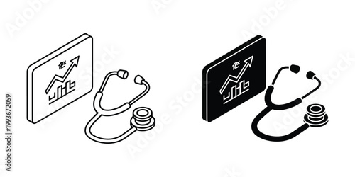 Integration of healthcare and financial growth analytics on digital devices