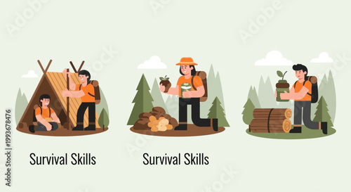 Survival Skills: Camping, Shelter Building, and Plant Cultivation in Nature