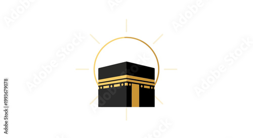 Kaaba Mecca Islamic Holy Black Building.