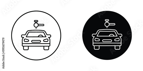 Parking and toll indicators for vehicles in different backgrounds