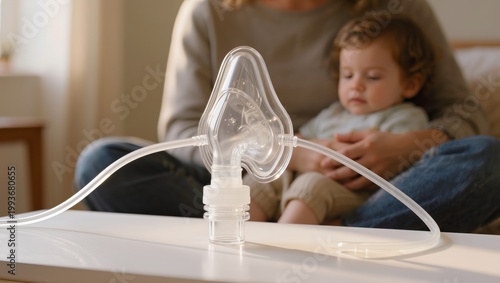Nebulizer Mask for Child Respiratory Therapy in Home Setting