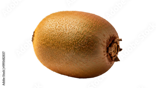 IA generated whole kiwi fruit isolated on white background. Fresh organic tropical fruit for healthy lifestyle, nutrition and dessert design. Realistic 3D render illustration.