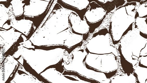 cracked ground texture brown abstract grunge broken earth pattern