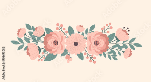 A gentle botanical frame adds a touch of organic beauty and peacefulness. Ideal for website headers, social media posts, and marketing materials.