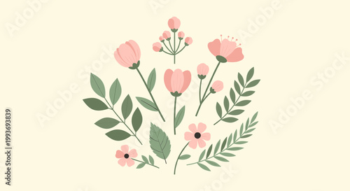 A gentle, warm beige background creates a sense of calmness and serenity, ideal for marketing materials, website designs, or a clean, minimalist aesth