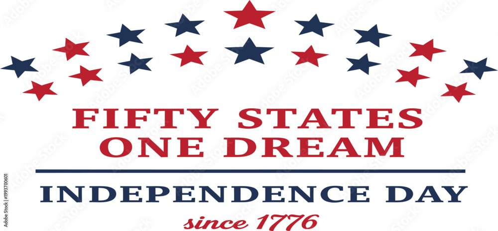 Fototapeta premium Patriotic stars, Independence Day, American flag, USA Independence