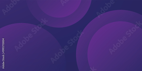 Minimalist purple geometric background with overlapping circular layers and soft gradients. 