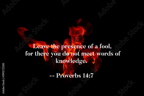 Proverbs 14 7