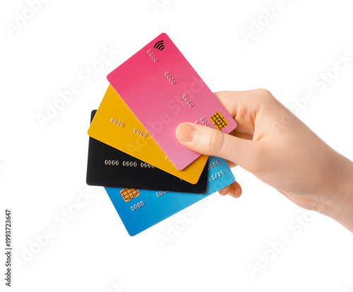 Female hand with credit car...
