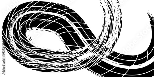 Black tire marks on road, Black rubber tire marks and tread marks, Tire trace track wheels texture and background, Auto tire tread grunge